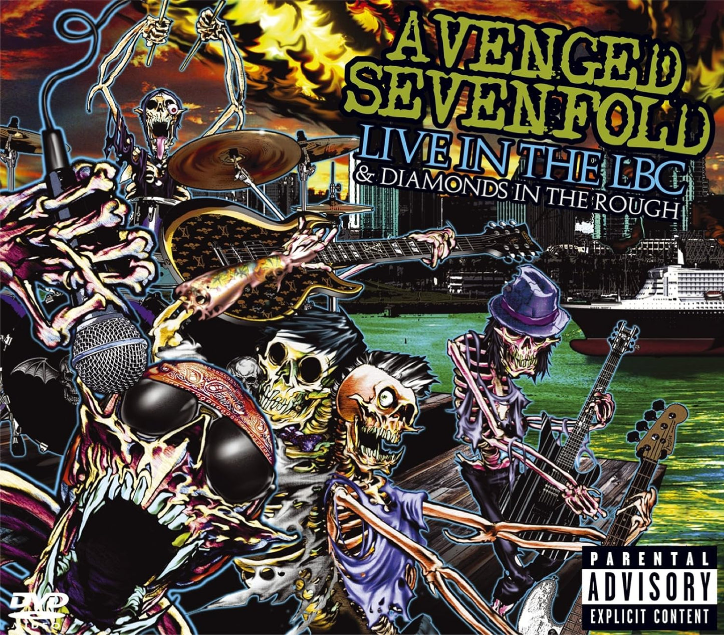 AVENGED SEVENFOLD / LIVE IN THE LBC & DDIAMONDS IN THE ROUCH CD +DVD