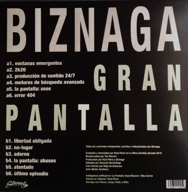 BIZNAGA / GRAN PANTALLA LP