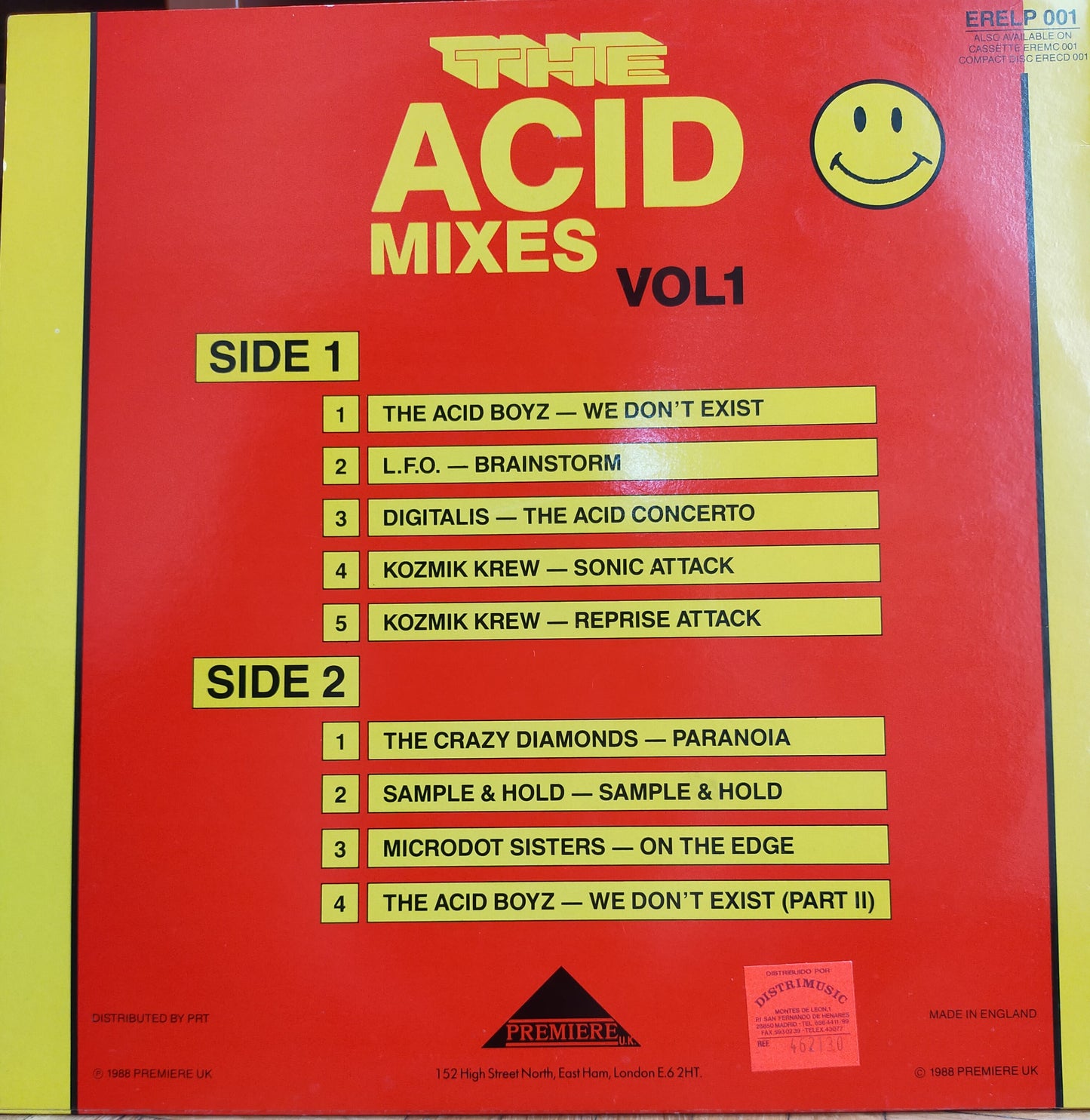 THE ACID MIXES VOL. 1 LP