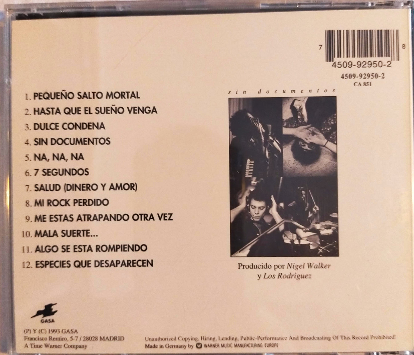 LOS RODRIGUEZ/ SIN DOCUMENTOS CD