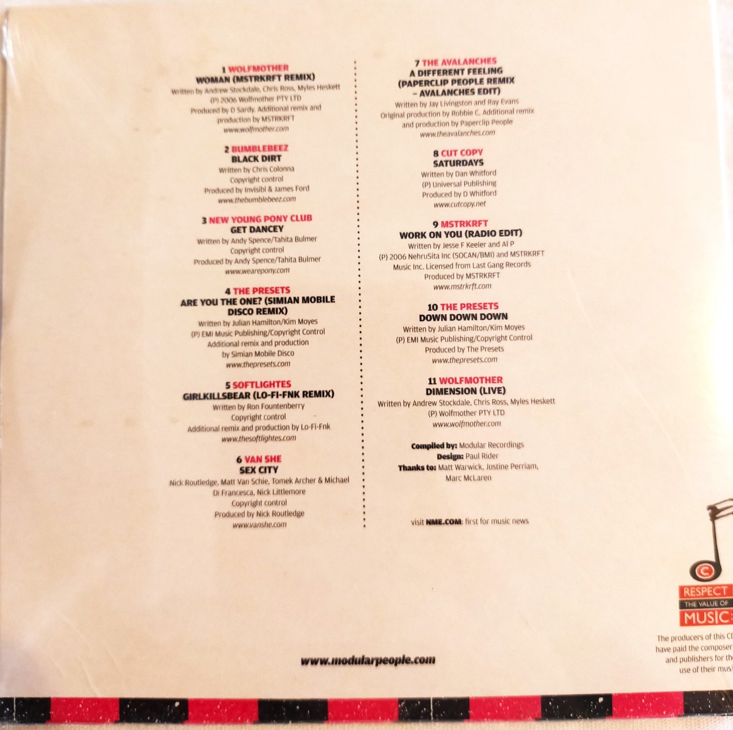 INDEPENDENT THINKING / MODULAR RECORDS CD
