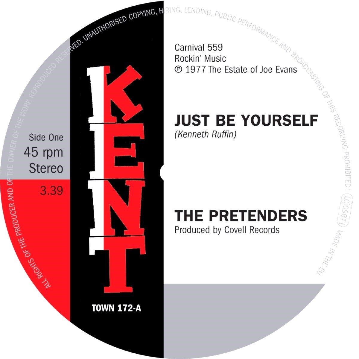 THE PRETENDERS / JUST BE YOURSELF/IT'S EVERYTHING ABOUT YOU 7"