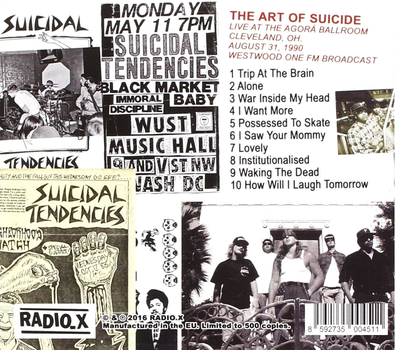 SUICIDAL TENDENCIES / THE ART OF SUICIDE - AGORA BALLROOM, 1990  LP