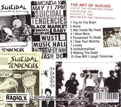 SUICIDAL TENDENCIES / THE ART OF SUICIDE - AGORA BALLROOM, 1990  LP